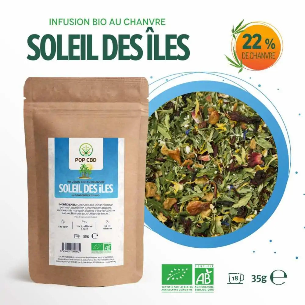 TISANE CBD BIO SOLEIL DES ÎLES